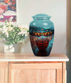 Classic 10-inch basketball-themed urn 