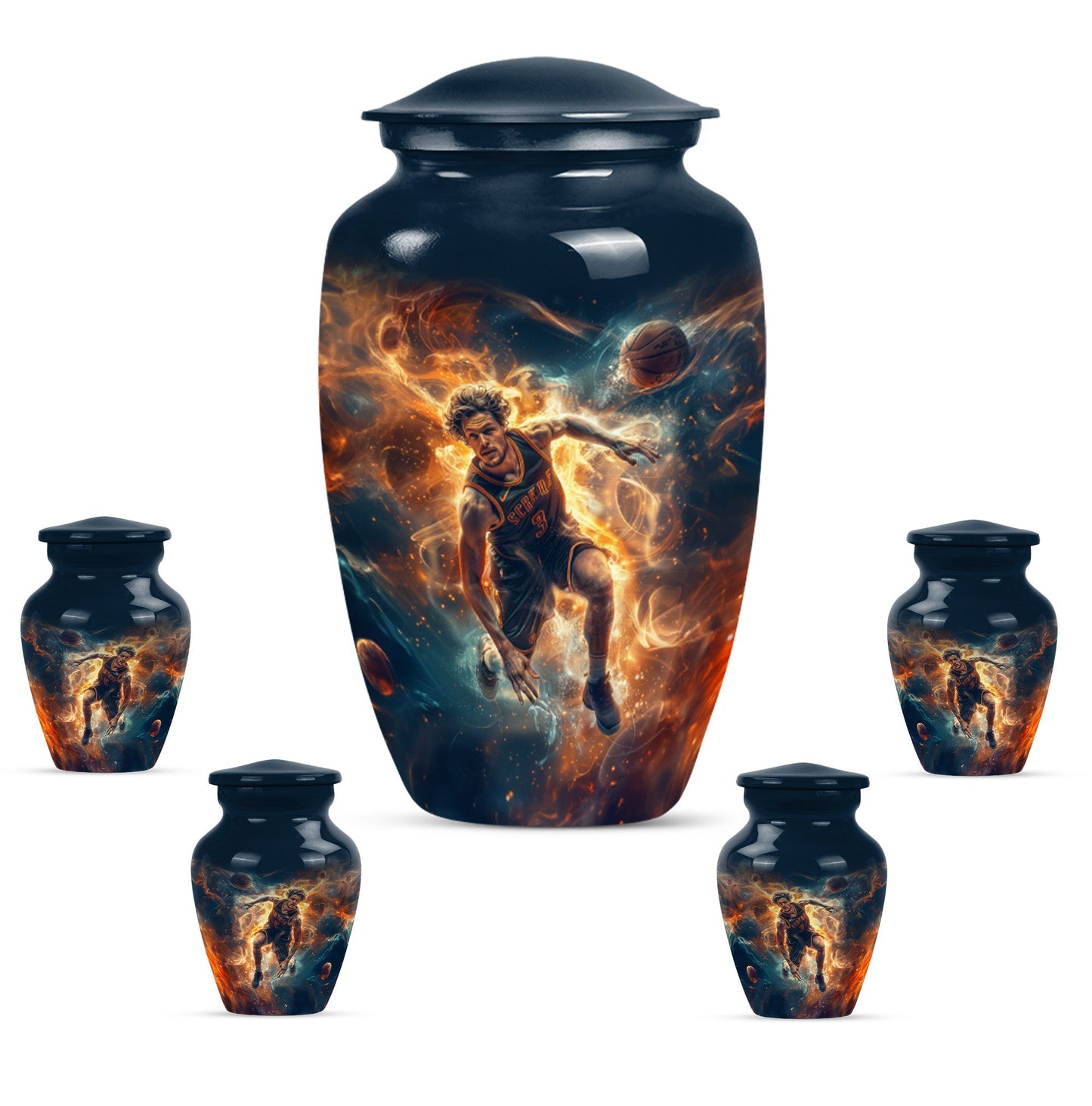 Classic Basketball Burial Urn