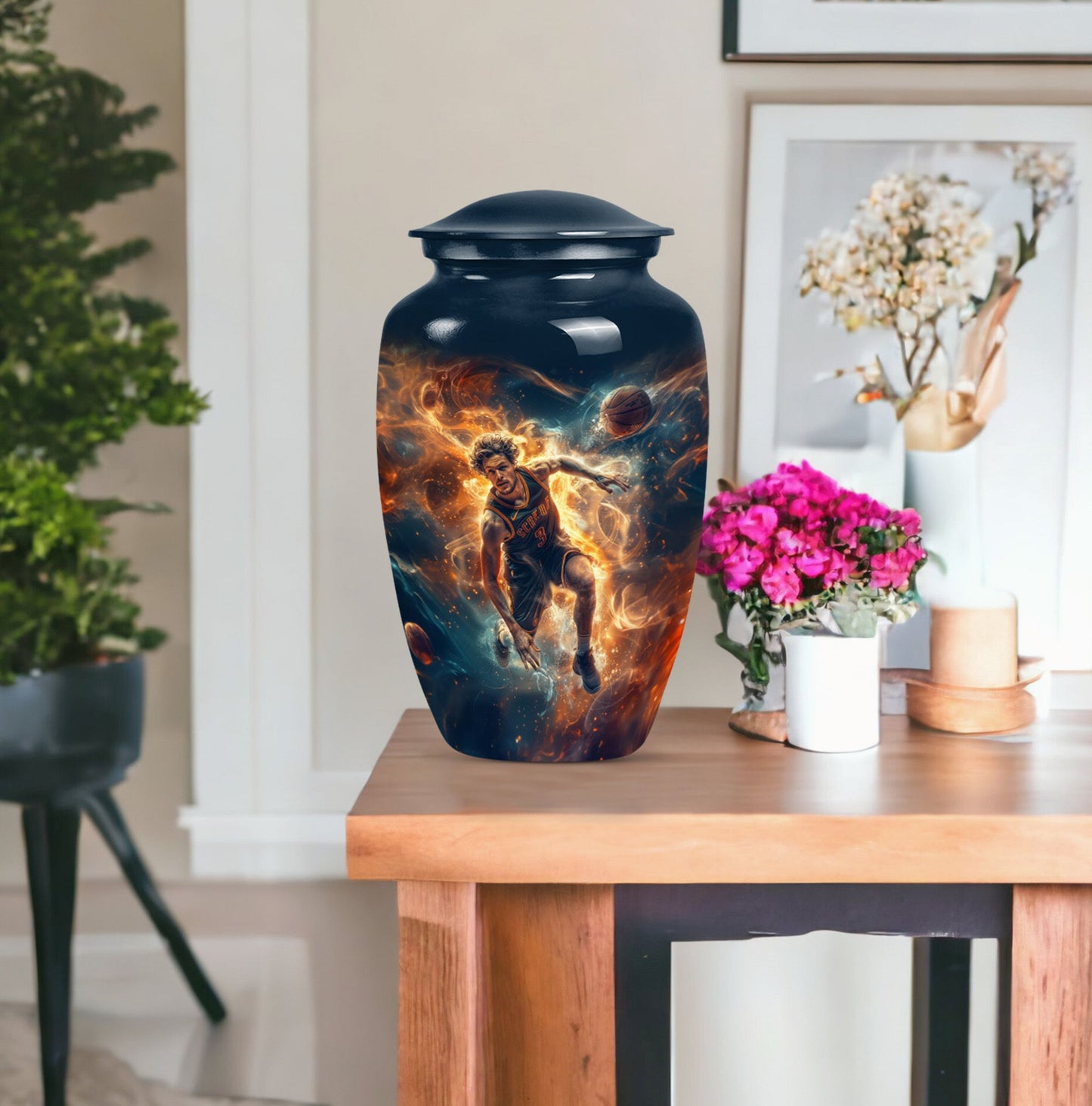 Classic Basketball Burial Urn