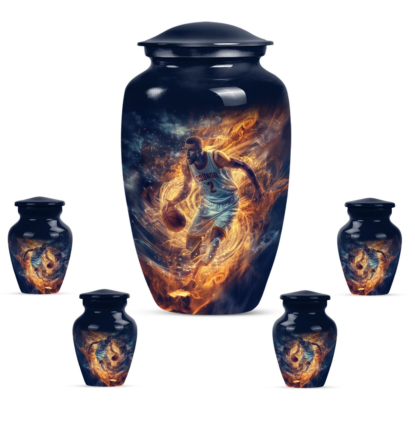 basketball urn for adult ashes