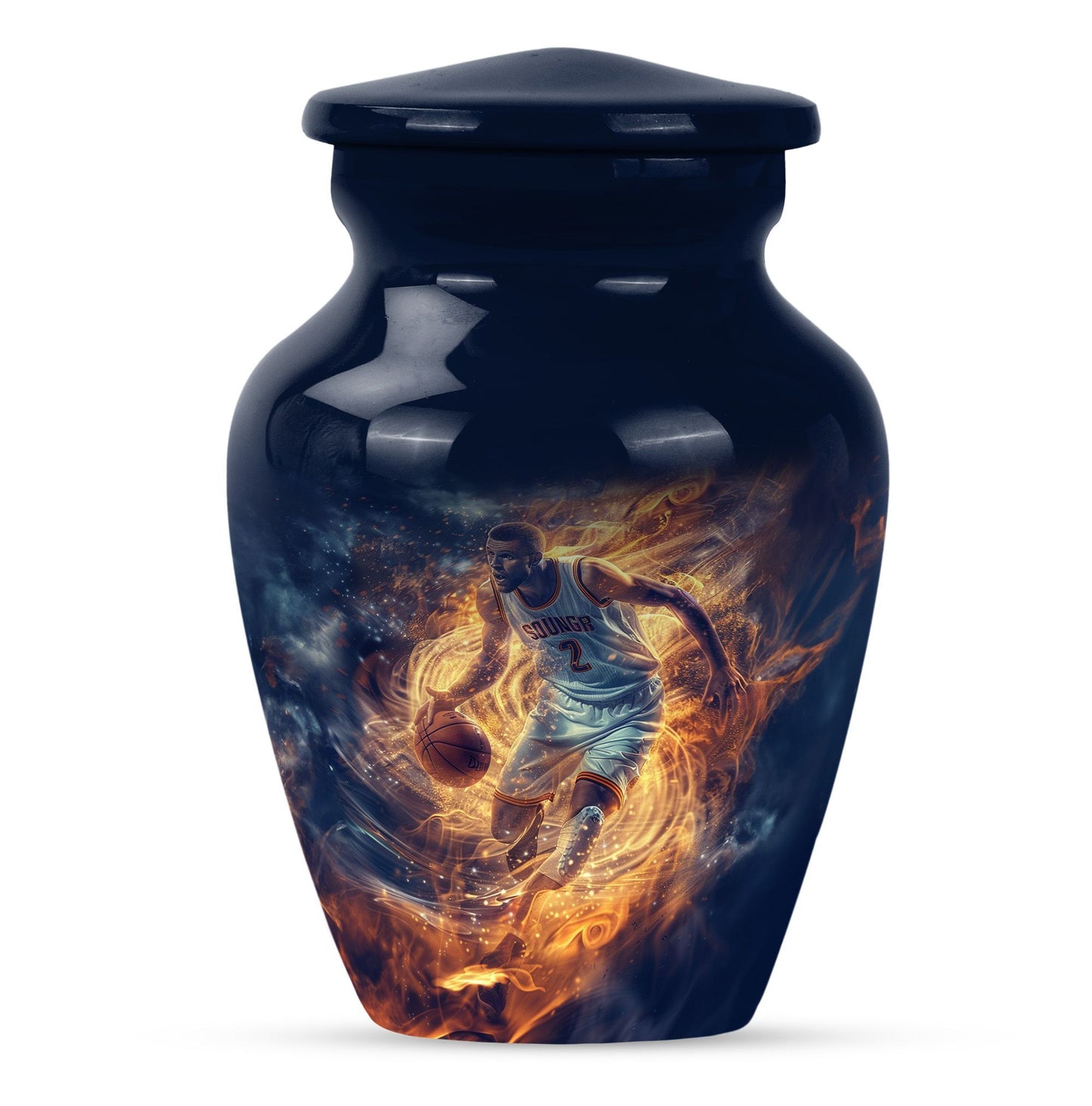 basketball urn for adult ashes