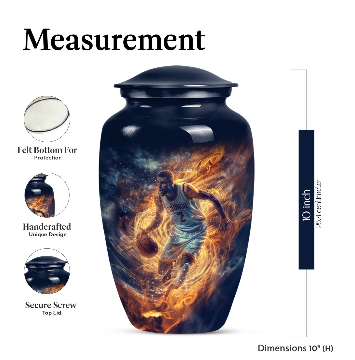 basketball urn for adult ashes