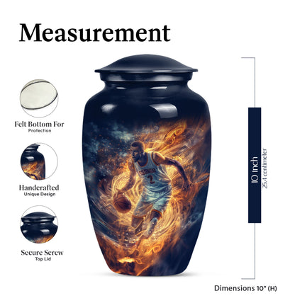 basketball urn for adult ashes
