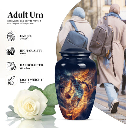 basketball urn for adult ashes