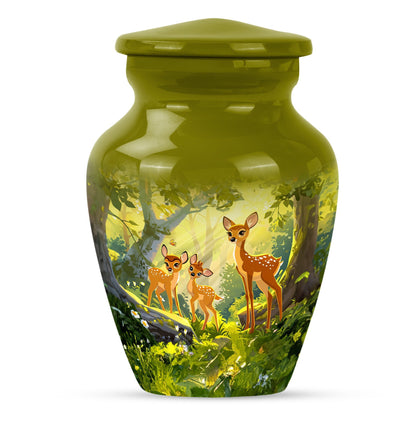 Classic 10-inch deer Urn, memorial urn for men.