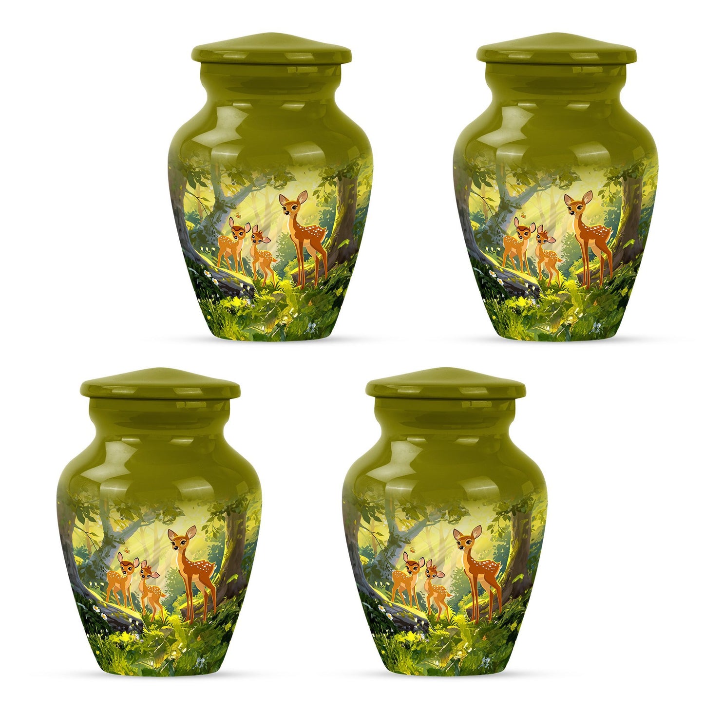 Classic 10-inch deer Urn, memorial urn for men.