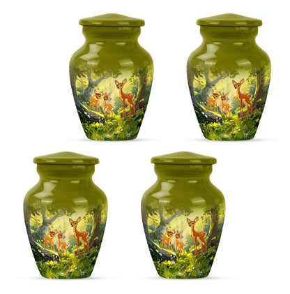 Classic 10-inch deer Urn, memorial urn for men.