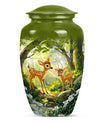 deer urn, an aluminium funeral urn for men ashes
