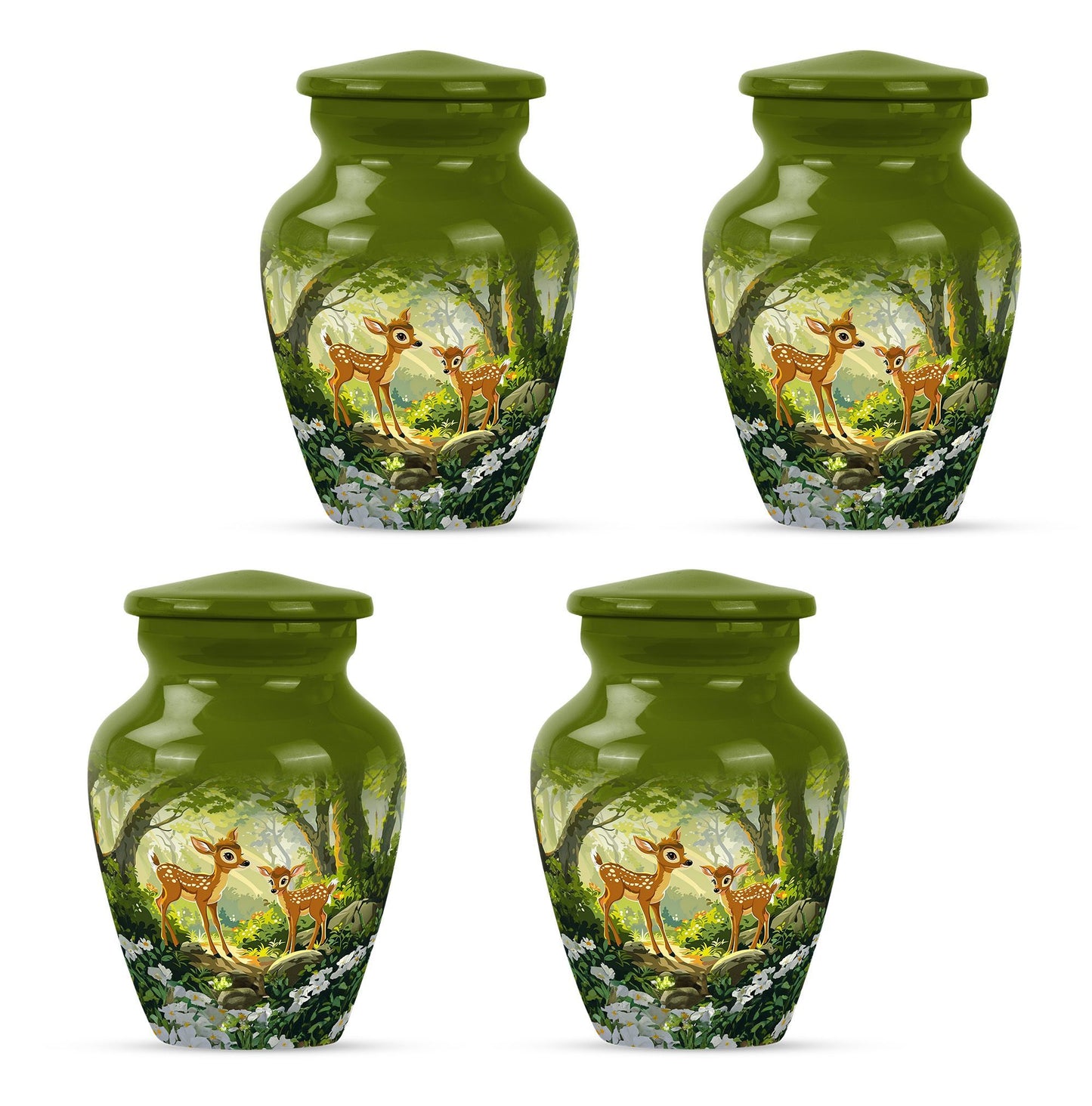 deer urn, an aluminium funeral urn for men ashes