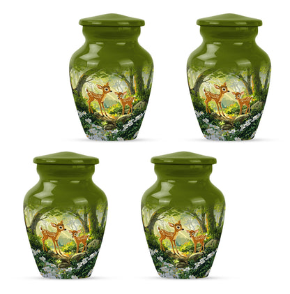 deer urn, an aluminium funeral urn for men ashes