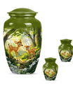 deer urn, an aluminium funeral urn for men ashes
