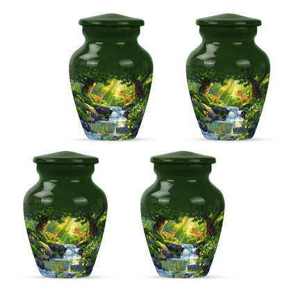  deer-themed Aluminum Urn 