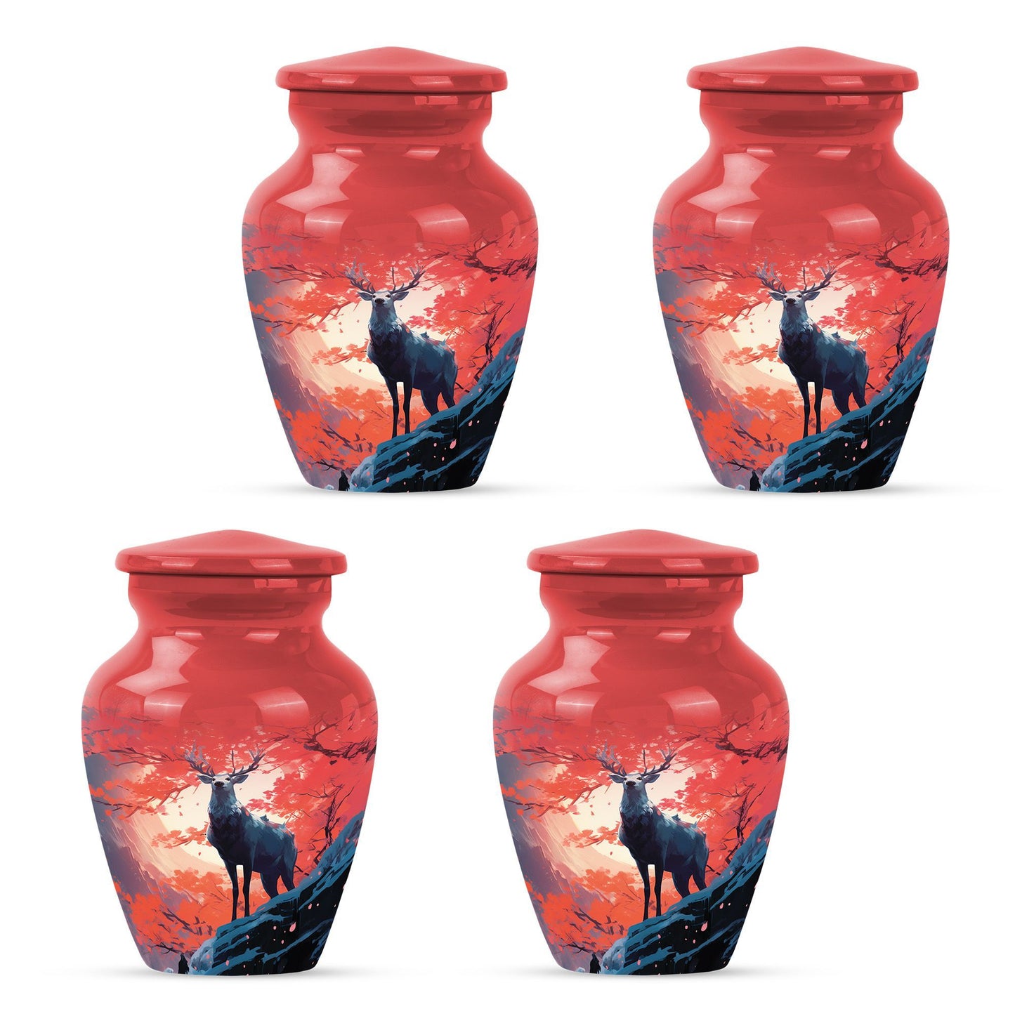 deer urn, large aluminium memorial urns for male ashes