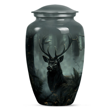 Classic 10 inch Gramophone themed deer Urn,