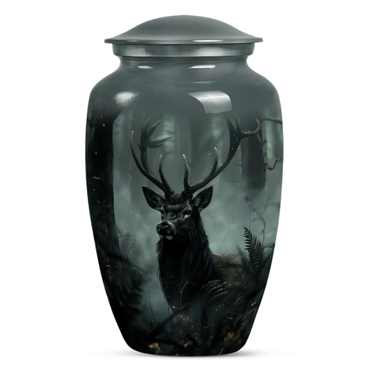 Classic 10 inch Gramophone themed deer Urn,