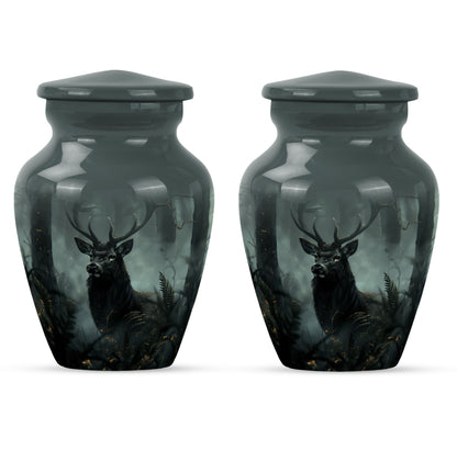 Classic 10 inch Gramophone themed deer Urn,