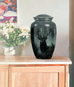 Classic 10 inch Gramophone themed deer Urn,
