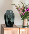Classic 10 inch Gramophone themed deer Urn,