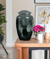 Classic 10 inch Gramophone themed deer Urn,