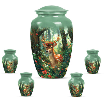 Large Urn with 4 Small Urn