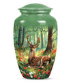 Classic 10-inch deer urn.