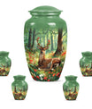 Classic 10-inch deer urn.