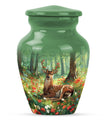 Classic 10-inch deer urn.