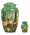 Classic 10-inch deer urn.