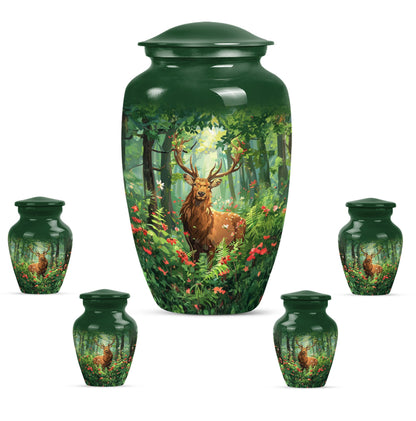 Handcrafted  deer urn 