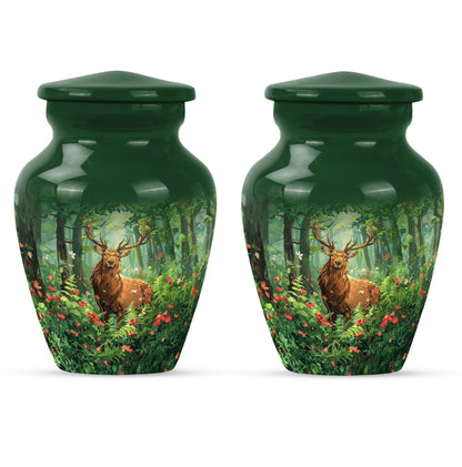 Handcrafted  deer urn 