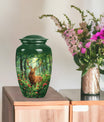 Handcrafted  deer urn 