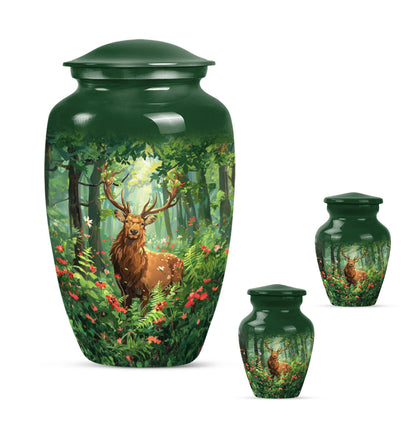 Handcrafted  deer urn 