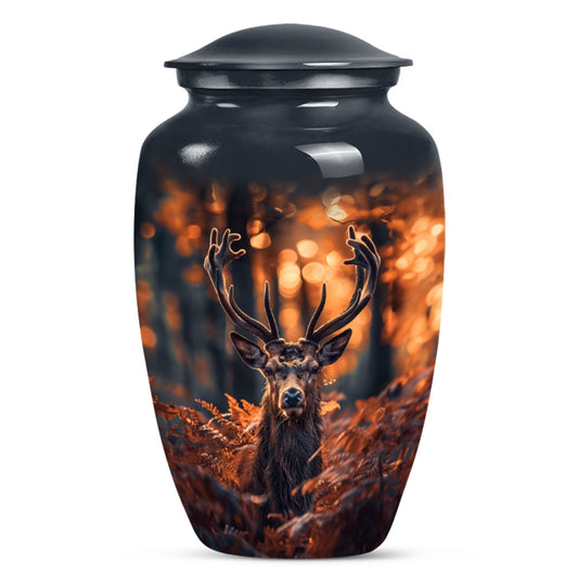 Deer Theme Large Urn 10 Inch