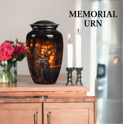 10-inch classic aluminium urn with gramophone theme