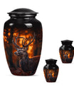 Deer Theme Large Urn With 2 Keepsake Urn