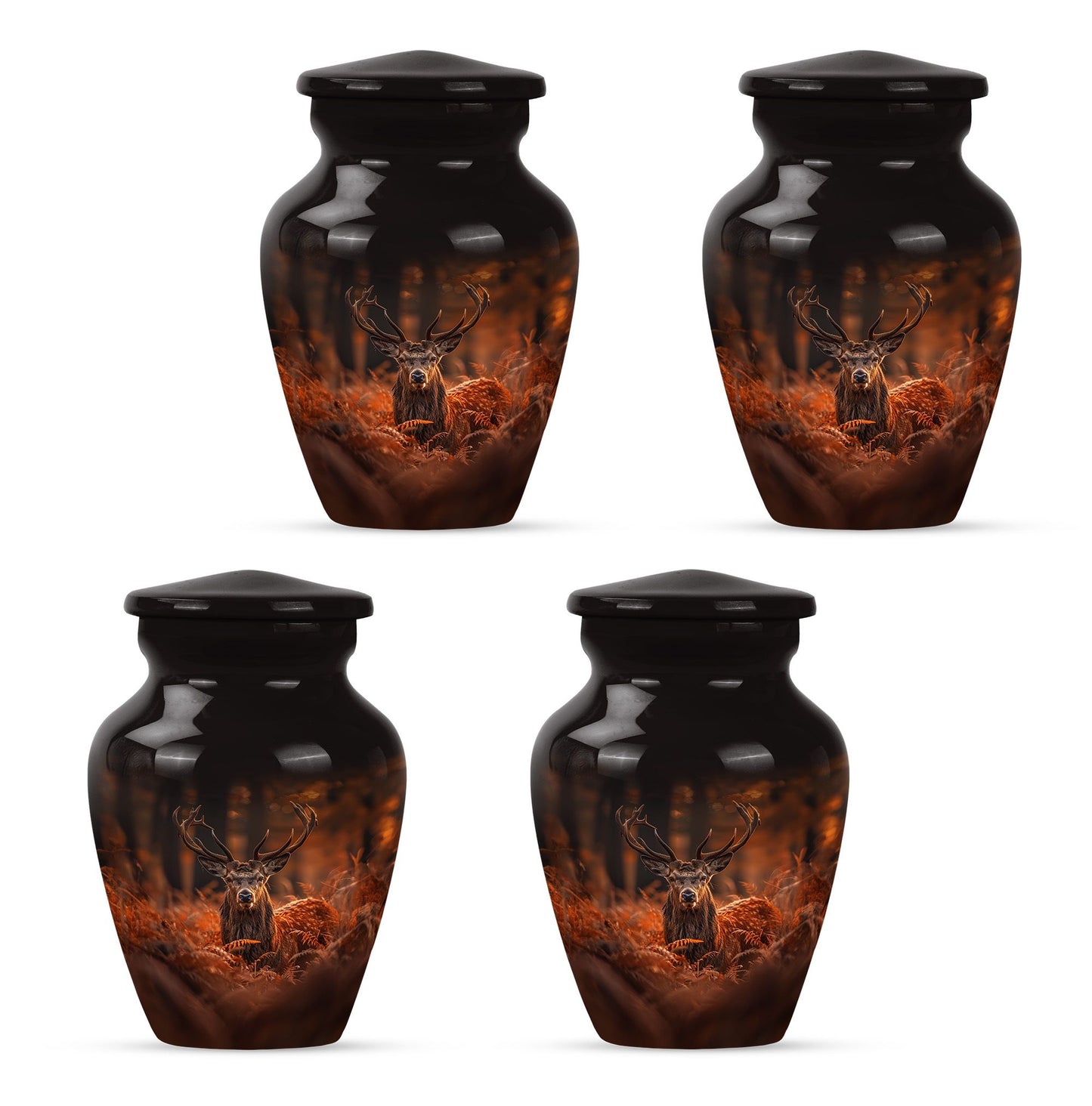 Deer Theme 3 Inch Keepsake Pack of 4