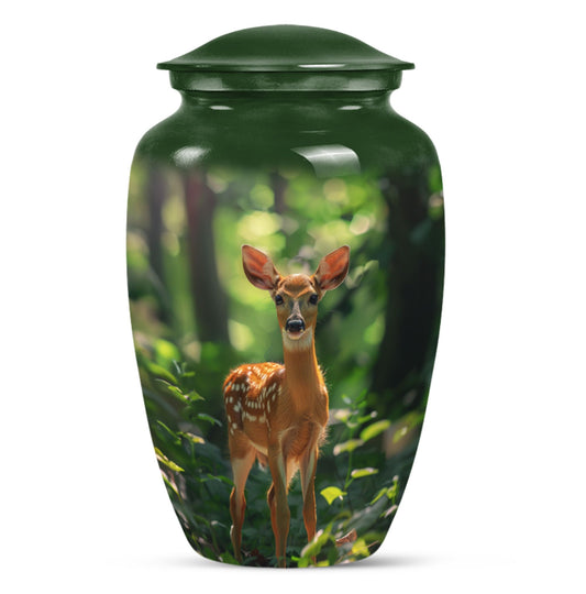 Deer Theme Large Urn 10 Inch