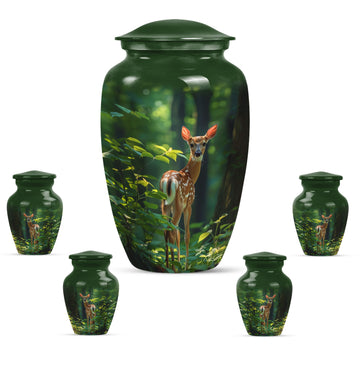 Large Urn With 4 Keepsake Urn