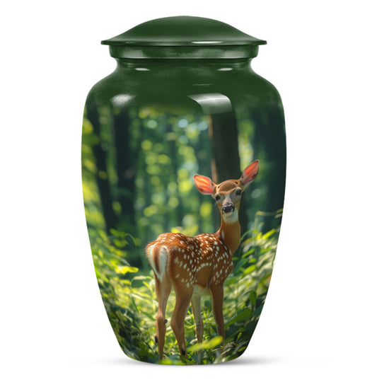 Deer Theme Large Urn 10 Inch