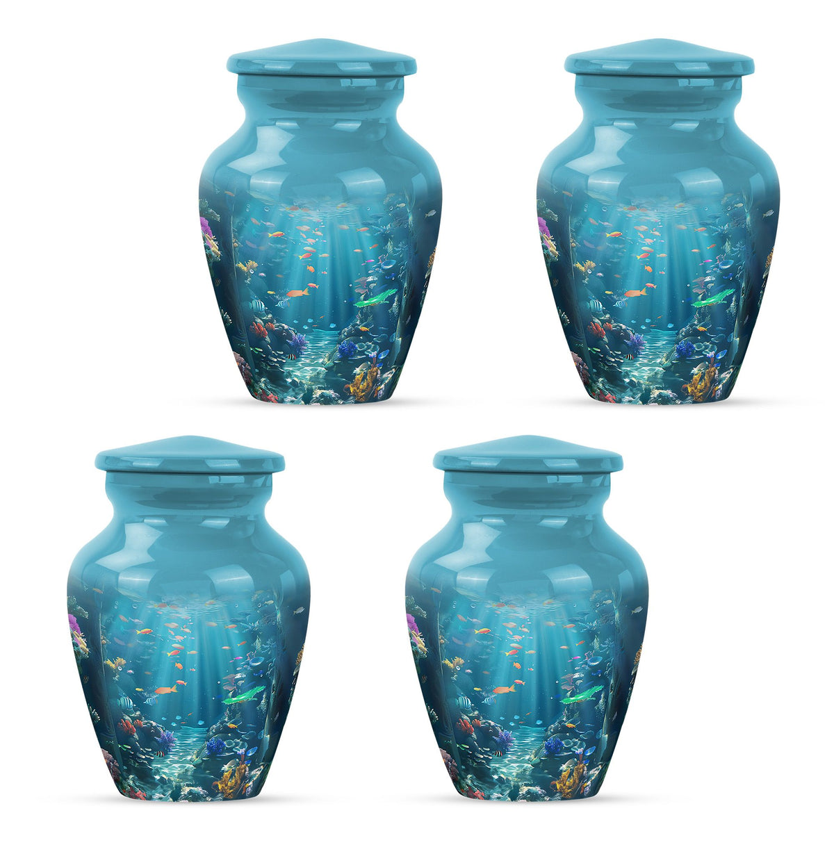 Fish Theme 3 Inch Keepsake Pack of 4