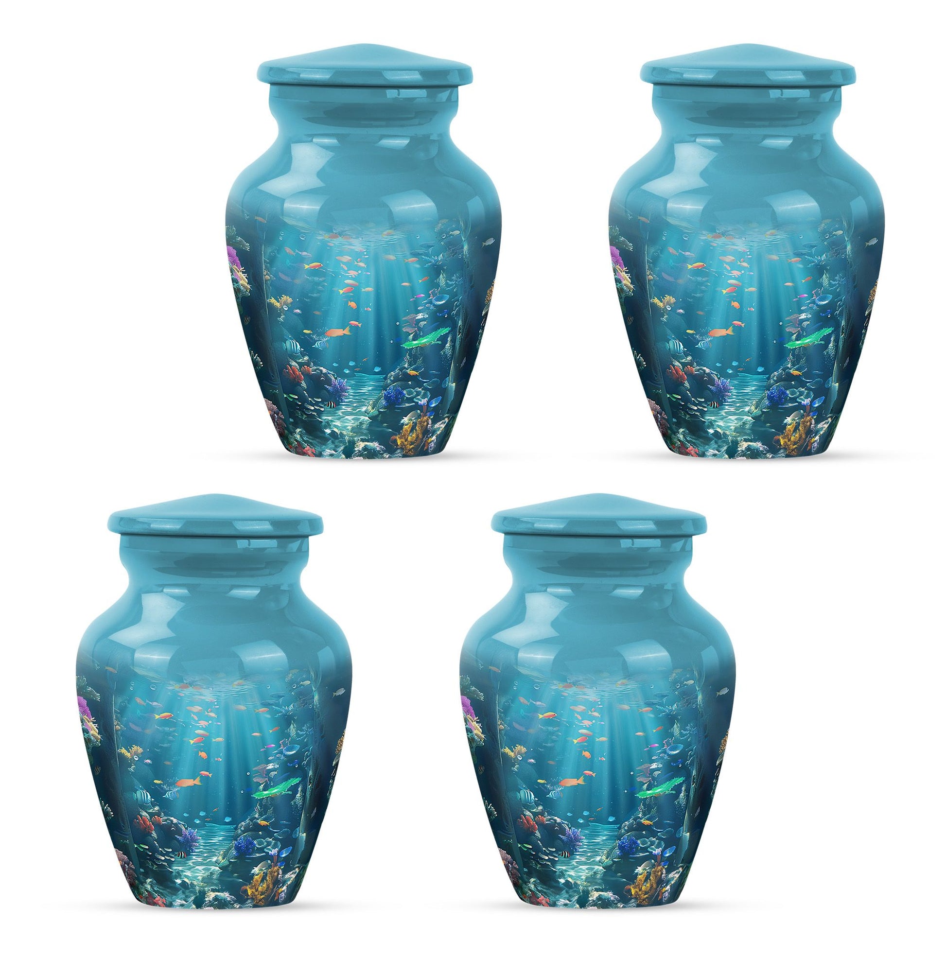 Fish Theme 3 Inch Keepsake Pack of 4