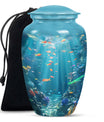 Fish Theme Large Urn 10 Inch