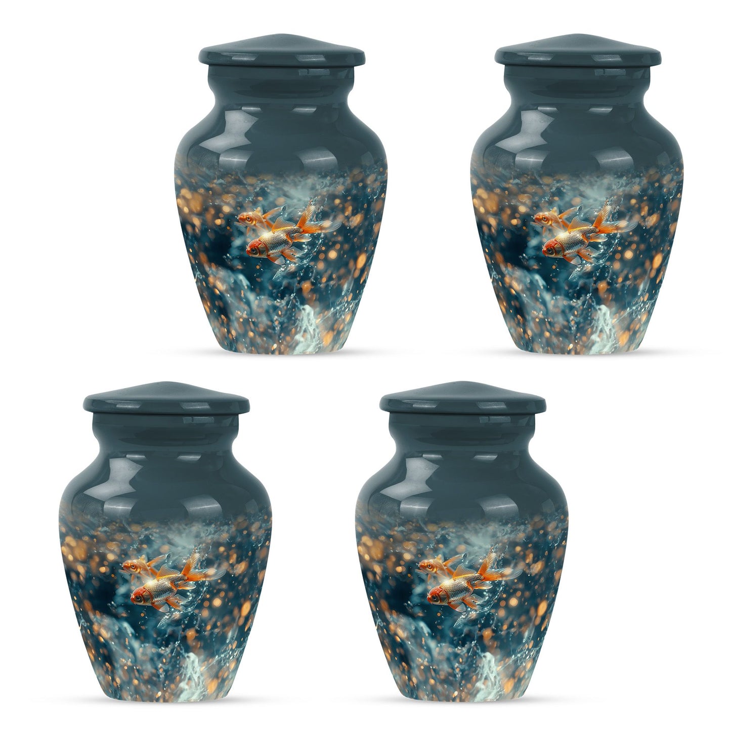 Fish Theme 3 Inch Keepsake Pack of 4