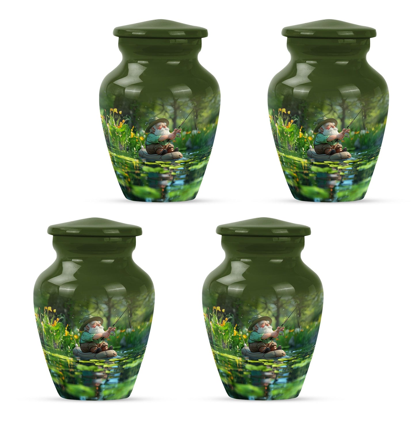 Fishing Theme 3 Inch Keepsake Pack of 4