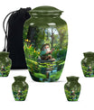 Fishing Theme Large Urn With 4 Keepsake Urn