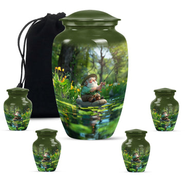 Large Urn With 4 Keepsake Urn