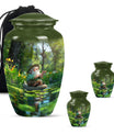 Fishing Theme Large Urn With 2 Keepsake Urn