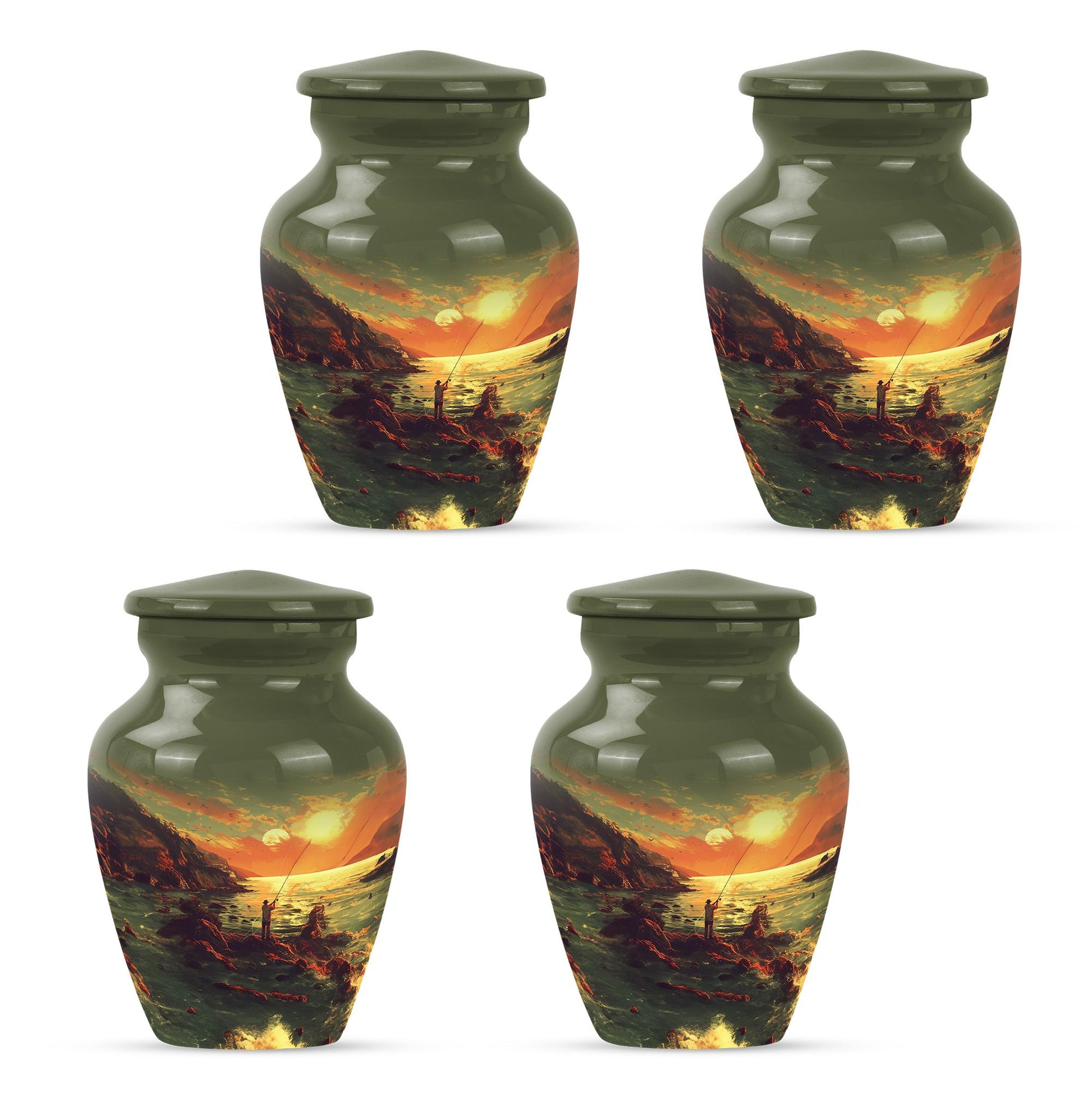 Fishing Theme 3 Inch Keepsake Pack of 4