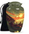 Fishing Theme Large Urn 10 Inch