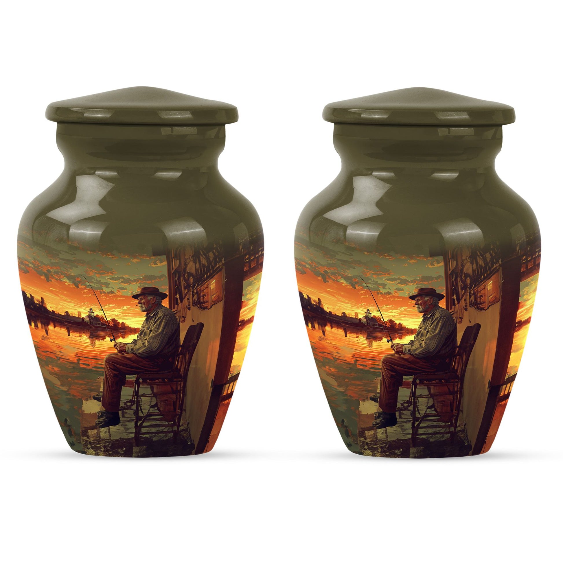 Fishing Theme 3 Inch Keepsake Pack of 2